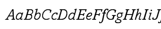 Font: Amasis Italic Font