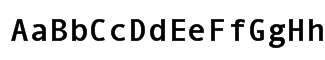 Font: Andale Mono Bold Font
