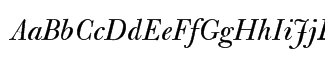 Font: Bulmer Italic Font