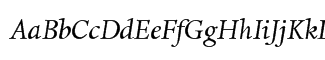 Font: Dante Italic Font