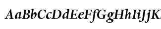 Font: Dante Bold Italic Font