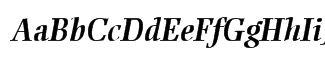 Font: Ellington Bold Italic Font