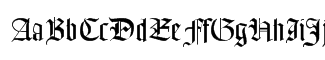 Font: Goudy Text Font