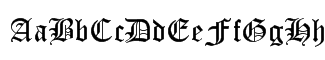 Font: Old English Text Font