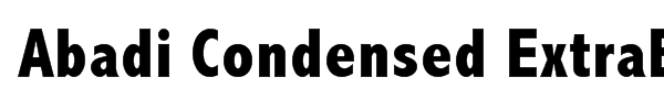 Abadi Condensed Extra Bold Font