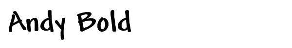 Andy Bold Font