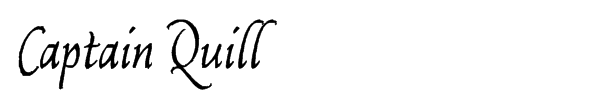 Captain Quill Font