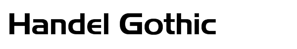 Handel Gothic Font