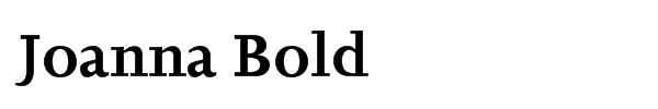 Joanna Bold Font