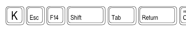 Keystrokes Font