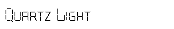 Quartz Light Font