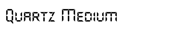 Quartz Medium Font