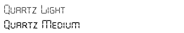 Quartz Font Family (2 fonts)